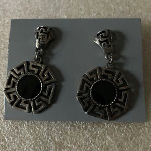 Enamel creek key earrings